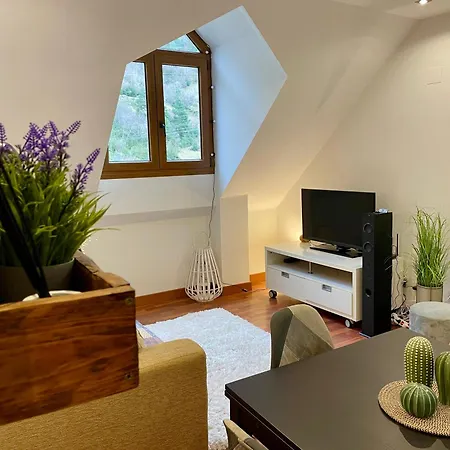 Apartment Calmfranc Atico Abuhardillado Con Vistas Al Rio Y La Montana Avistamiento De Ciervos En Pueblo Canfranc