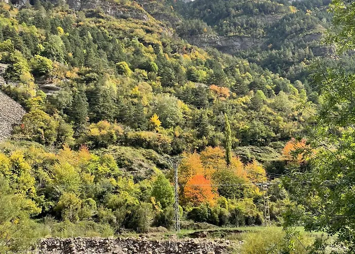 Apartman Calmfranc Atico Abuhardillado Con Vistas Al Rio Y La Montana Avistamiento De Ciervos En Pueblo Canfranc